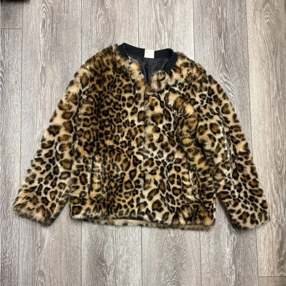 Zara kids Leopard Print girls  Jacket